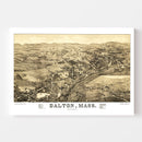 Vintage Map of Dalton, Massachusetts 1884