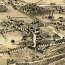 Vintage Map of Dalton, Massachusetts 1884