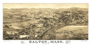 Vintage Map of Dalton, Massachusetts 1884