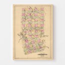 Vintage Map of Piscataquis County, Maine 1885
