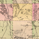 Vintage Map of Piscataquis County, Maine 1885
