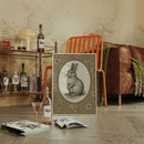 Victorian Rabbit in Floral Frame