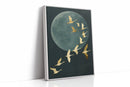 Golden Flight Beneath a Silent Moon