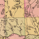 Vintage Map of Somerset County, Maine 1885