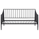 Newbury Metal Twin Daybed Bed Frame Matte Black