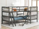 L Shaped Bunk Bed With Ladder by Unique Piece Furniture