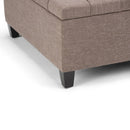 Harrison - Upholstered Coffee Table Storage Ottoman by Unique Piece Furniture