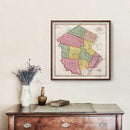 Vintage Map of Sullivan County, New York 1840