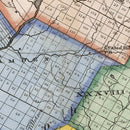 Vintage Map of Delaware County, New York 1840