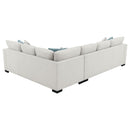 Radison - Upholstered Sectional Sofa With Hidden Sleeper - Greige by HouseOfZazla