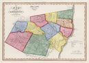 Vintage Map of Greene County, New York 1839