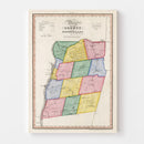 Vintage Map of Rensselaer County, New York 1839
