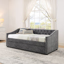 Upholstered Daybed With USB Charging & Pull Out Bed by HouseOfZazla