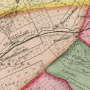Vintage Map of Schoharie County, New York 1839