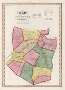 Vintage Map of Schoharie County, New York 1839