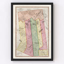 Vintage Map of Hamilton County, New York 1840