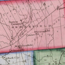 Vintage Map of Saratoga County, New York 1840