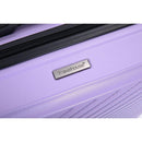 3 Piece Luggage Sets ABS Lightweight Suitcase with Two Hooks, Spinner Wheels, TSA Lock, (20/24/28), LIGHT PURPLE