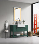 40x24 LED Lighted Bathroom Wall Mounted Mirror with High Lumen+Anti-Fog Separately Control+Dimmer Function