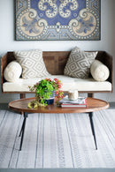 Oval Coffee Table - Brown by HouseOfZazla