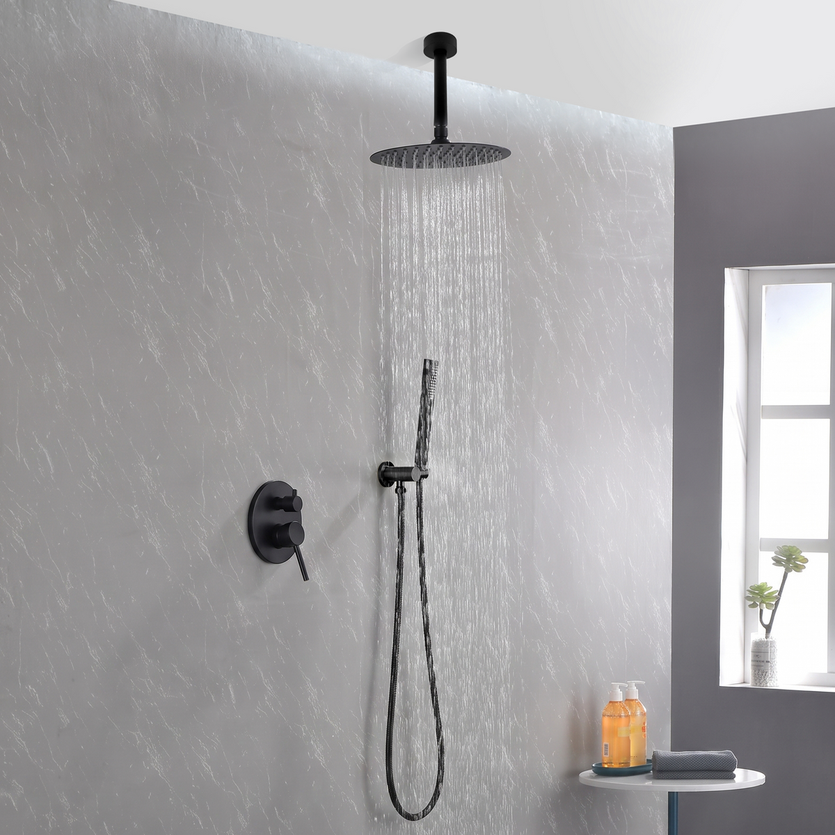Matte Black Shower System, photo 2 of 4