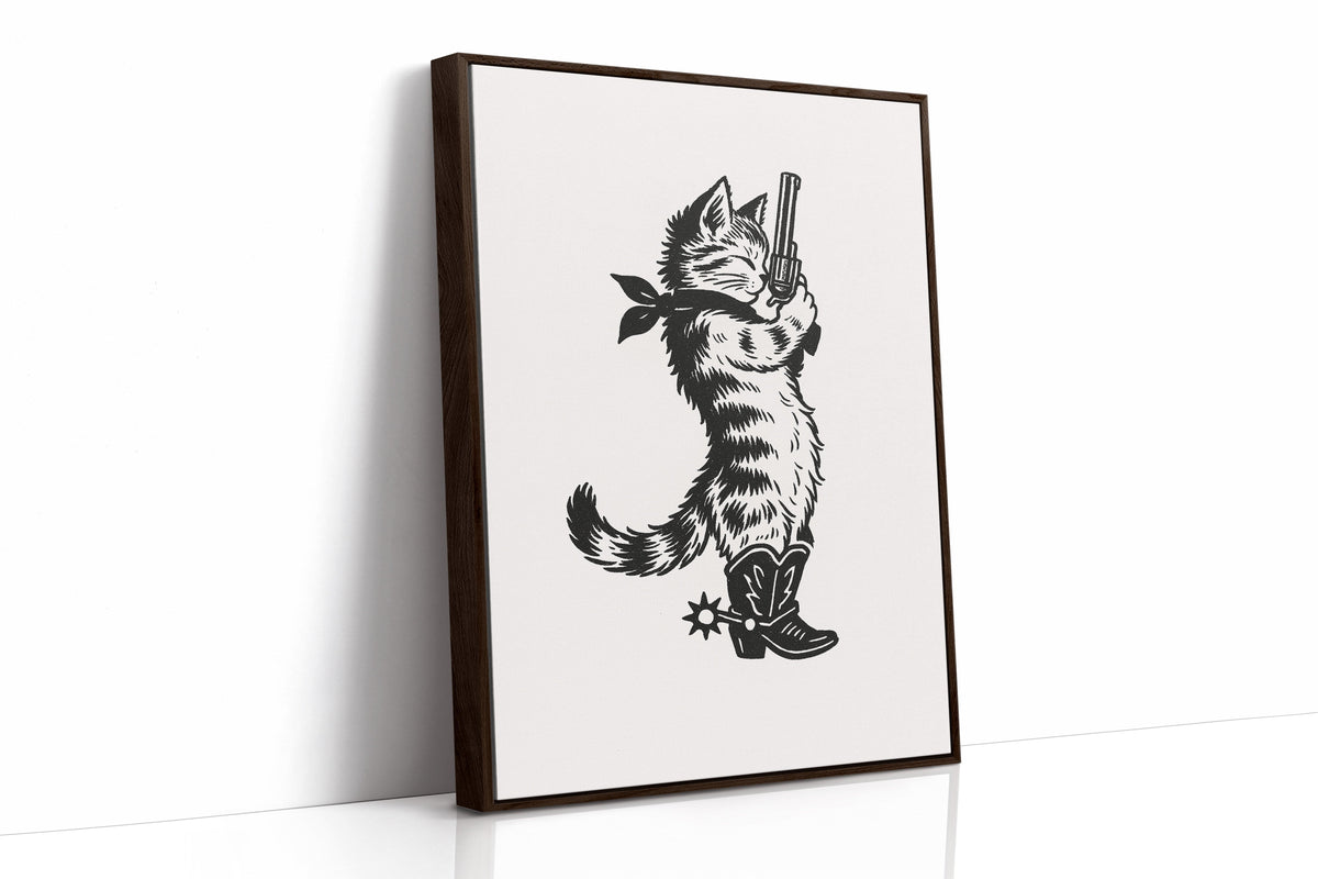 Purrpare for Trouble – Cowboy Cat Sheriff Print, photo 18 of 19