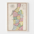Vintage Map of Washington County, New York 1840