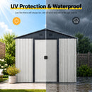 8ft x 4ft Outdoor Metal Storage Shed