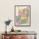Vintage Map of Essex County, New York 1840