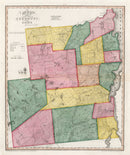 Vintage Map of Essex County, New York 1840