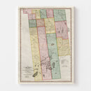 Vintage Map of Franklin County, New York 1840