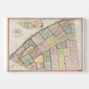 Vintage Map of St. Lawrence County, New York 1840