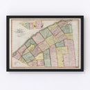 Vintage Map of St. Lawrence County, New York 1840