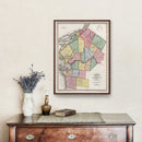 Vintage Map of Jefferson County, New York 1840