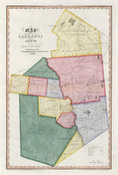 Vintage Map of Lewis County, New York 1840