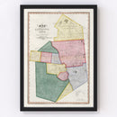 Vintage Map of Lewis County, New York 1840
