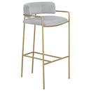 Allemonde - Low Back Stool - Gray by HouseOfZazla