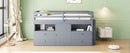 Loft Bed With 4 Drawers, Underneath Cabinet And Shelves by HouseOfZazla