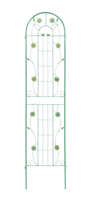 2 Pack Metal Garden Trellis 86.7" x 19.7" Rustproof Trellis for Climbing Plants Outdoor Flower Support Green