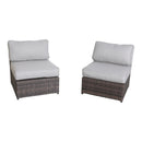 Comfortable Modern Patio Rattan Sectional Set With Cushions by Unique Piece Furniture