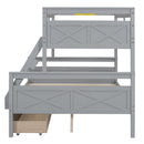 Bunk Bed With Ladder And Safety Guardrail by HouseOfZazla