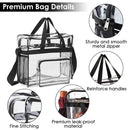 Clear Crossbody Bag Stadium Approved See-Through by LJGDeals