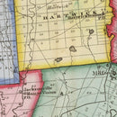Vintage Map of Otsego County, New York 1840