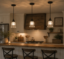 Vintage Bell Glass Hanging Pendant Light by The Lamp Goods