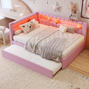 Upholstered Platform Bed With USB Ports And LED Belt by HouseOfZazla