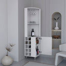 Kaia 70" Tall Corner Bar Cabinet
