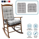 Rocking Chair Cushion 2 Pieces Back Seat Sets with Non-Slip Ties Polyester Fiber Filling _x000B__x000B_Comfortable for Indoor Home Office Car