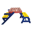 Kids Multi-Functional Arm Chair, Table With 2 Benches All-In-One Set by Unique Piece Furniture