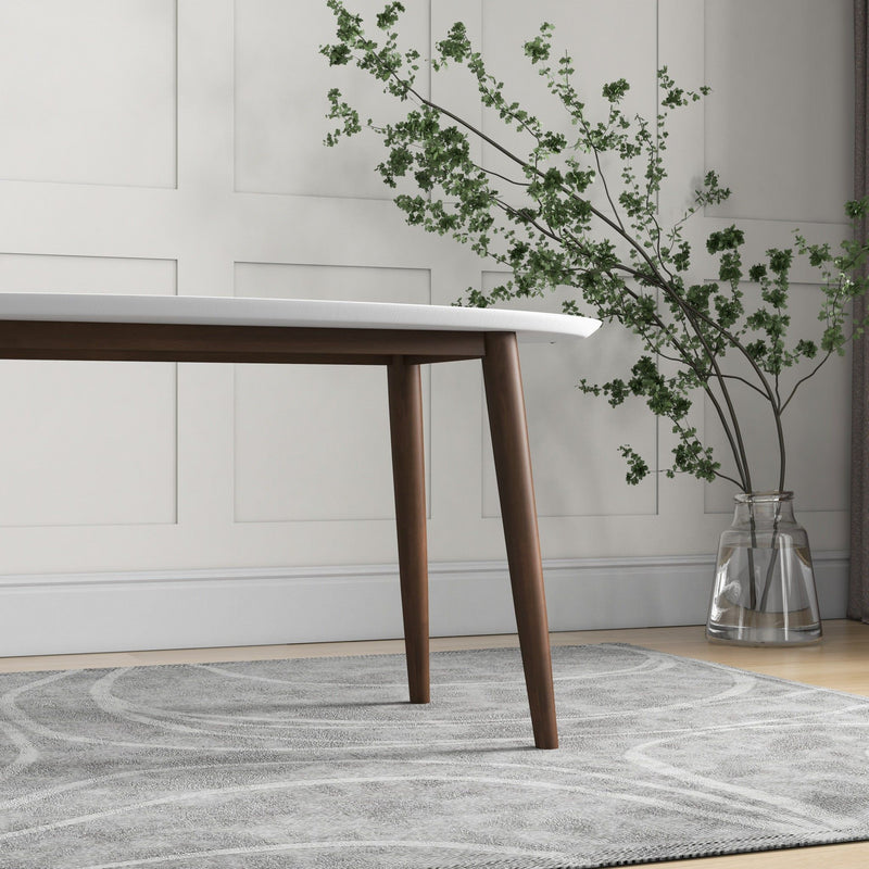 Ada - Mid-Century Modern Style Oval Dining Table, photo 5 of 16