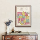 Vintage Map of Onondaga County, New York 1840